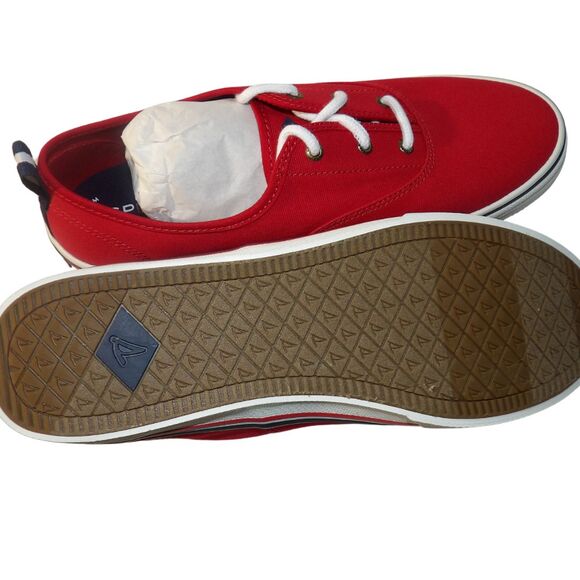 WOMEN'S RED SHERRY TOP SIDER MEMORY FOAM SIZE 11 M - Picture 4 of 5